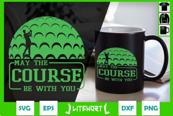 A Clever Golf Graphic for Crafts and Marketing Content