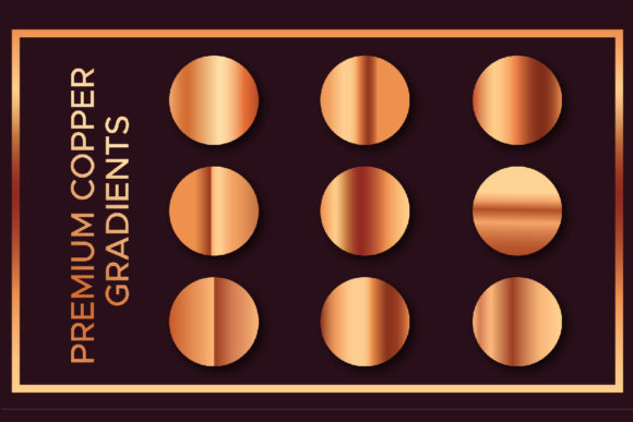 A Copper Gradient Asset for Graphics and Print Templates