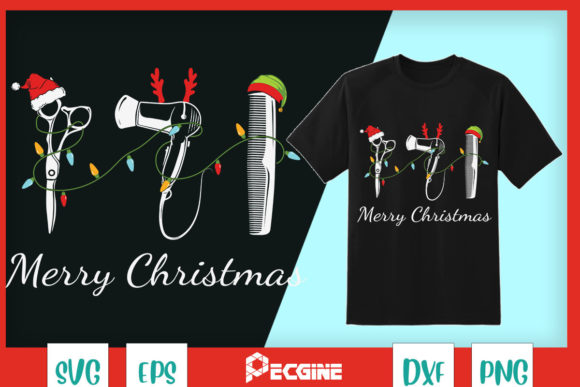 A Designer's Review of the Merry Christmas Barber Tools Embroidery Design
