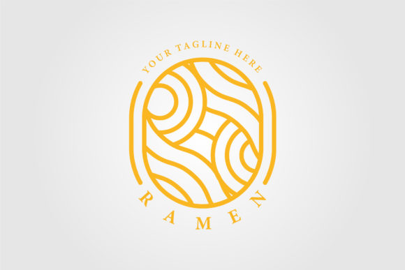 A Line Art Logo for Food Branding and Graphics