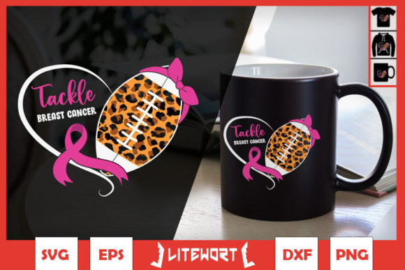 A Pink Ribbon Leopard Graphic for Branding and Craft-Based Campaigns