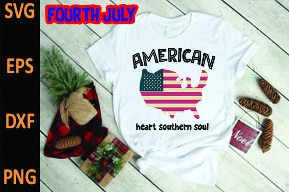 American Heart Southern Soul Graphics for T-Shirt Designs