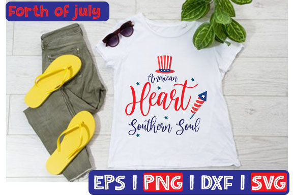 American Heart Southern Soul Graphics for T-Shirt Designs