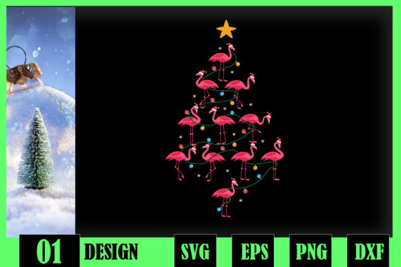 Branding Review: Pink Flamingo Christmas Lights Graphics