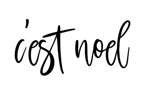 C'est Noel Graphics: Elegant French Christmas Illustrations