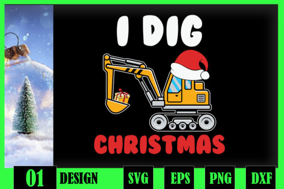 Craft Graphics Review: Kids I Dig Christmas Excavator