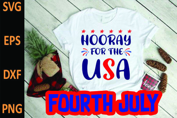 Hooray for the USA Graphics for Seasonal T-Shirt Designs