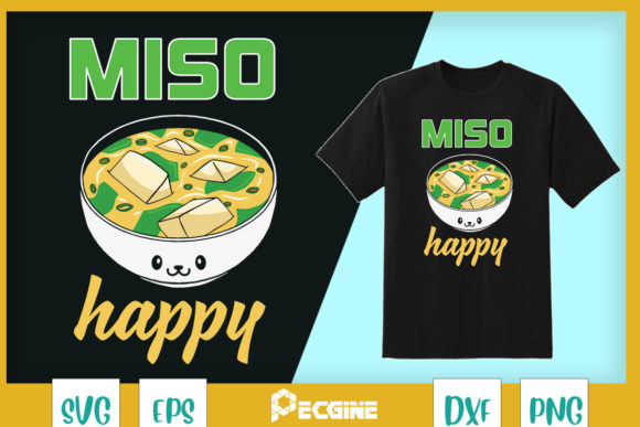 Miso Anime Japanese Food Lover: A Graphic Asset for Branded T-Shirts & More