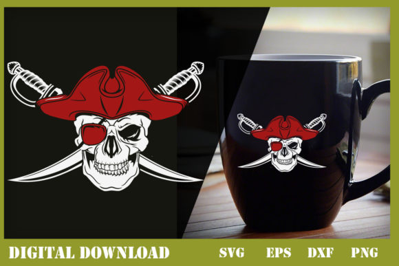 Pirates with Sword Graphics for Crafting & Print Templates