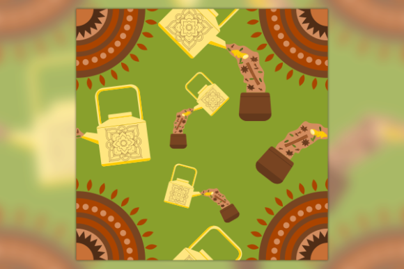 Pouring Masala Chai Graphics for Warming Brand Patterns