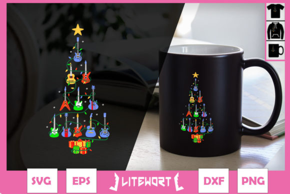 Reviewing Funny Music Ukulele Tree Christmas Graphics for Craft Publishers