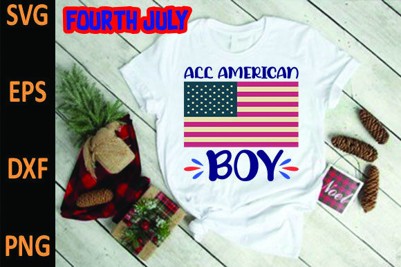 The All American Boy Graphic as a T-Shirt Design Core for Brand Identity