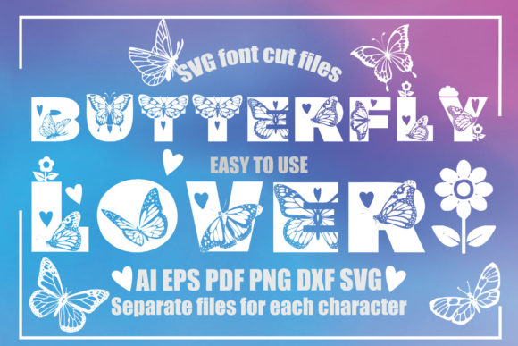 The Butterfly Lover Font Set: A Delicate Asset for Graphics and Crafts