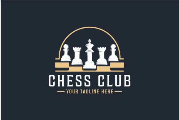 Vintage Chess Club Graphics for Classic Branding Logos